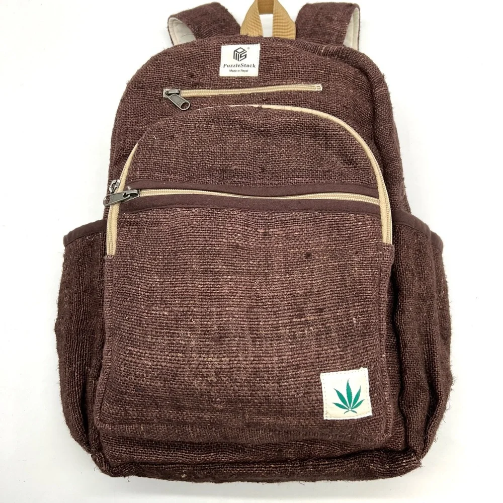 Kailash Himalayan Pure Hemp Brown Backpack - Picture 9 of 16